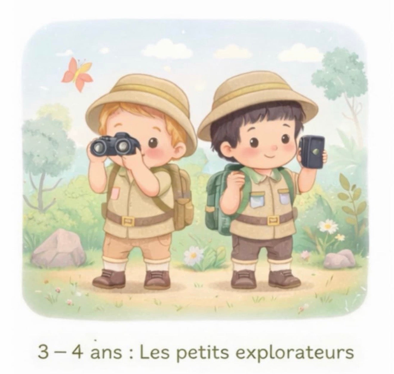 3 – 4 ans : Les petits explorateurs 🌸