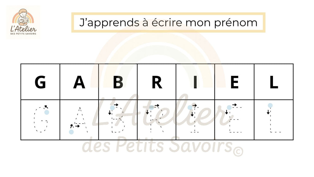 Apprendre à écrire son prénom