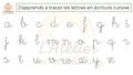Apprendre à tracer les lettres en écriture cursive