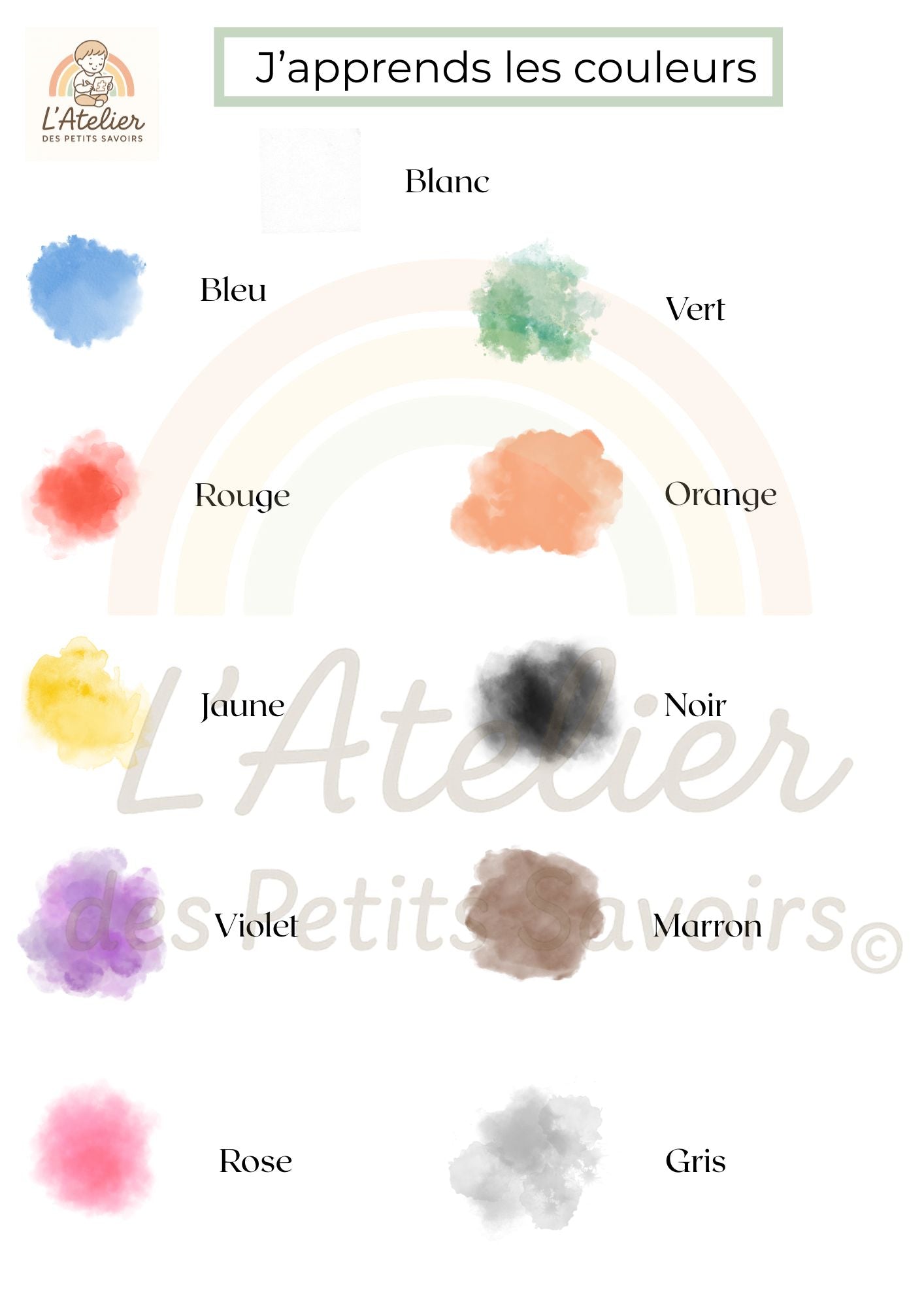 Apprendre les couleurs
